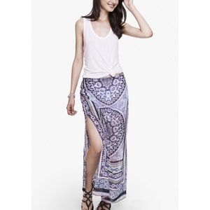 Tapestry Print Maxi skirt